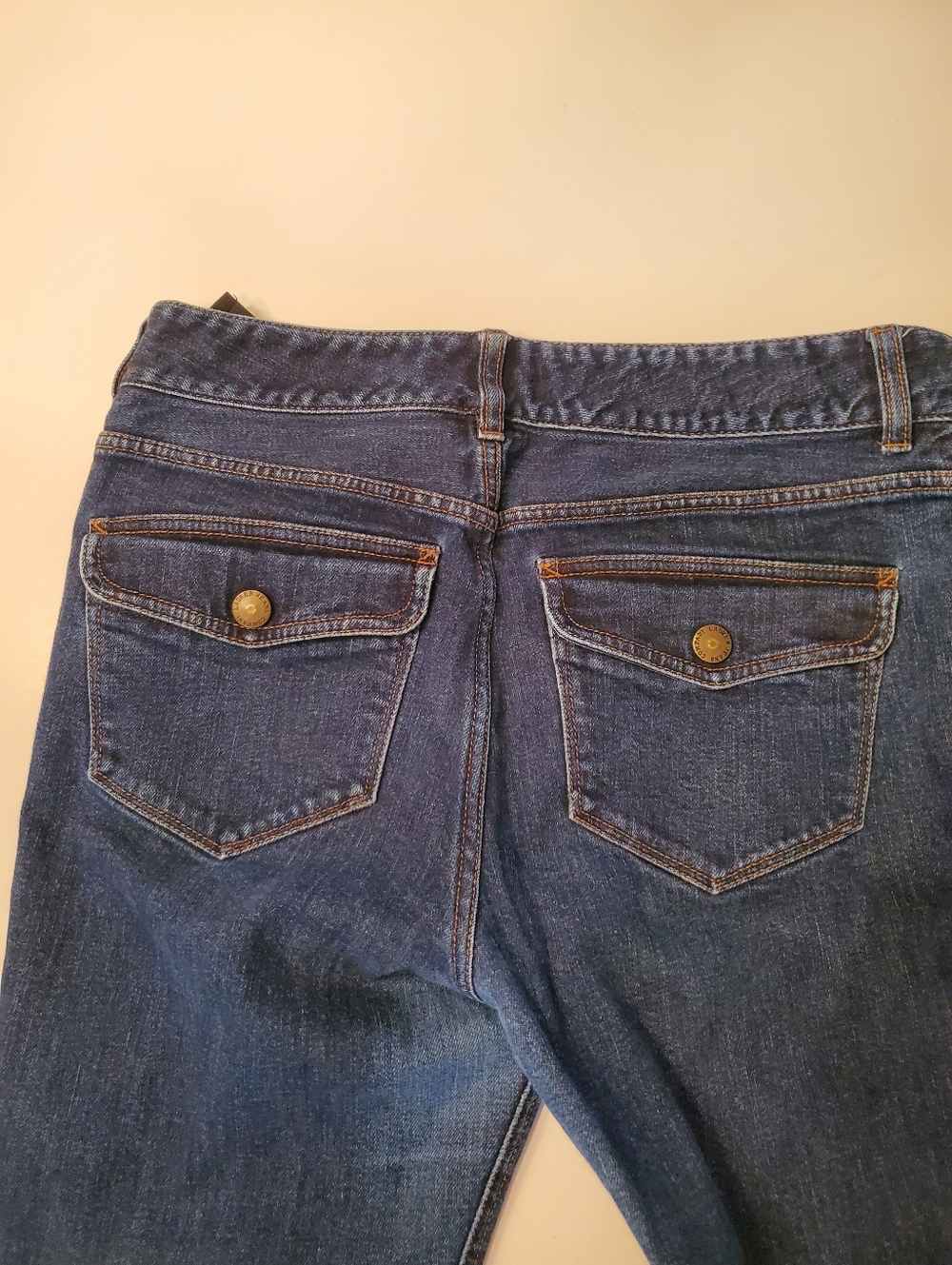 Lauren - Ralph Lauren - Lorraine -  Dark Wash - Straight Leg Jeans - Size 10 - Picture 14 of 16